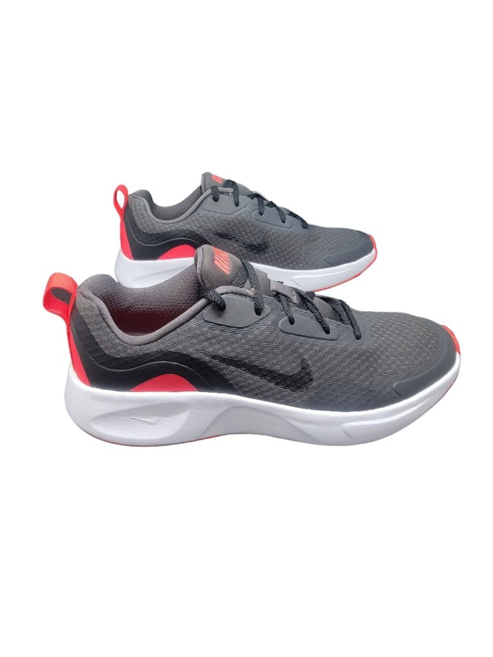 ⭐Nike Wear all day (GS) Trainers 6Y Big Kids Shoes Gray Red Sneakers CJ3816-201